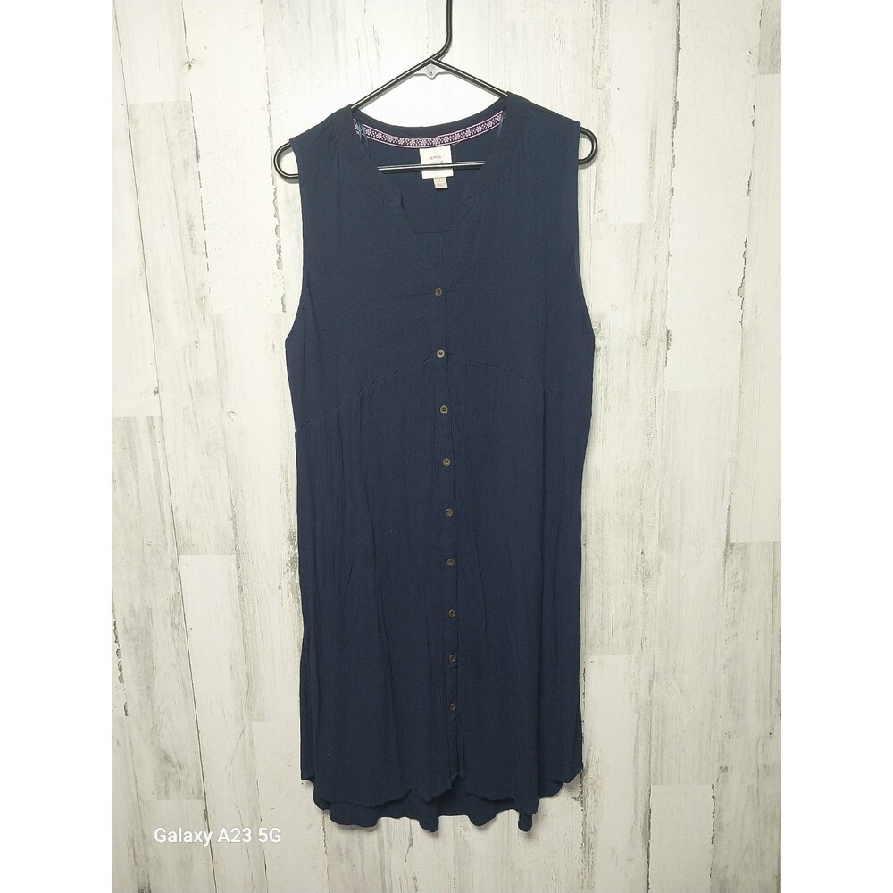 Knox Rose Women's Dress Size Large Navy Sleeveless